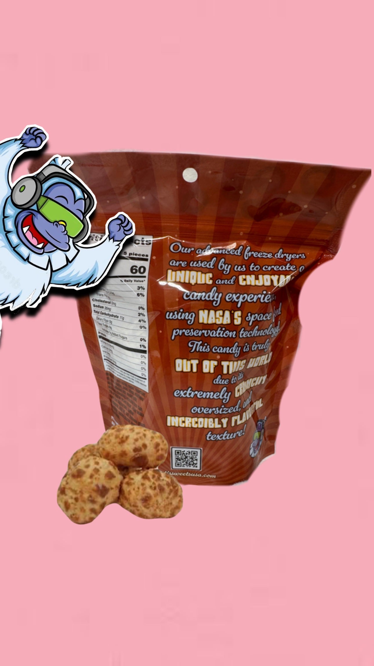 Freeze dried crunchy duds