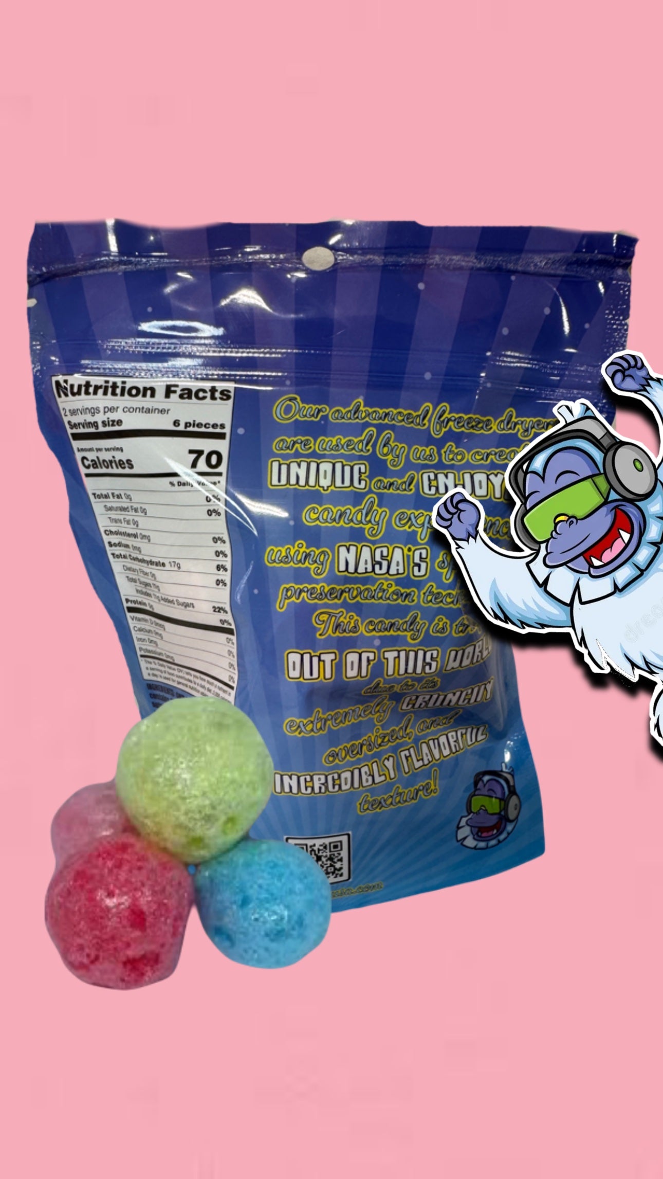 Freeze dried jolly puffs